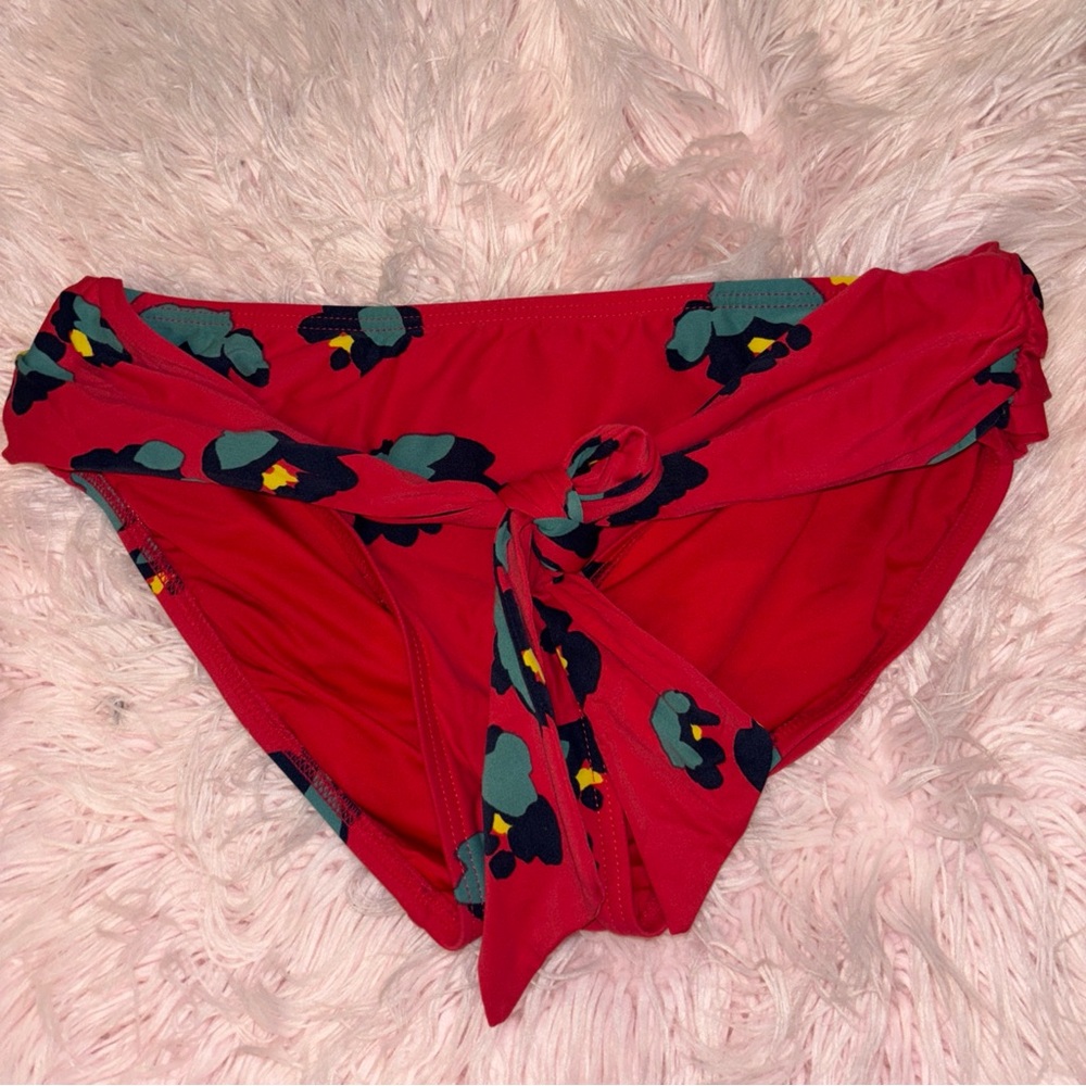 DKNY Swim Floral Wrap Swim Bottom Size Small